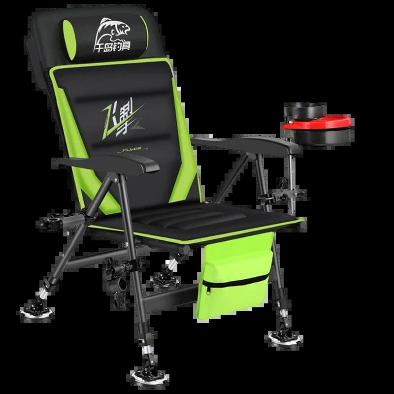 Chaise de pêche européenne pliable inclinable tout terrain portable multifonction radeau