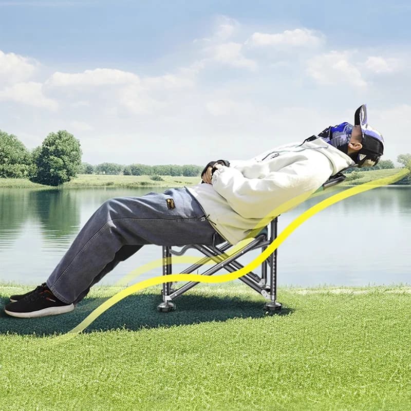 Petit siège de pêche sauvage multifonction pliable portable avec pieds télescopiques pour camping léger