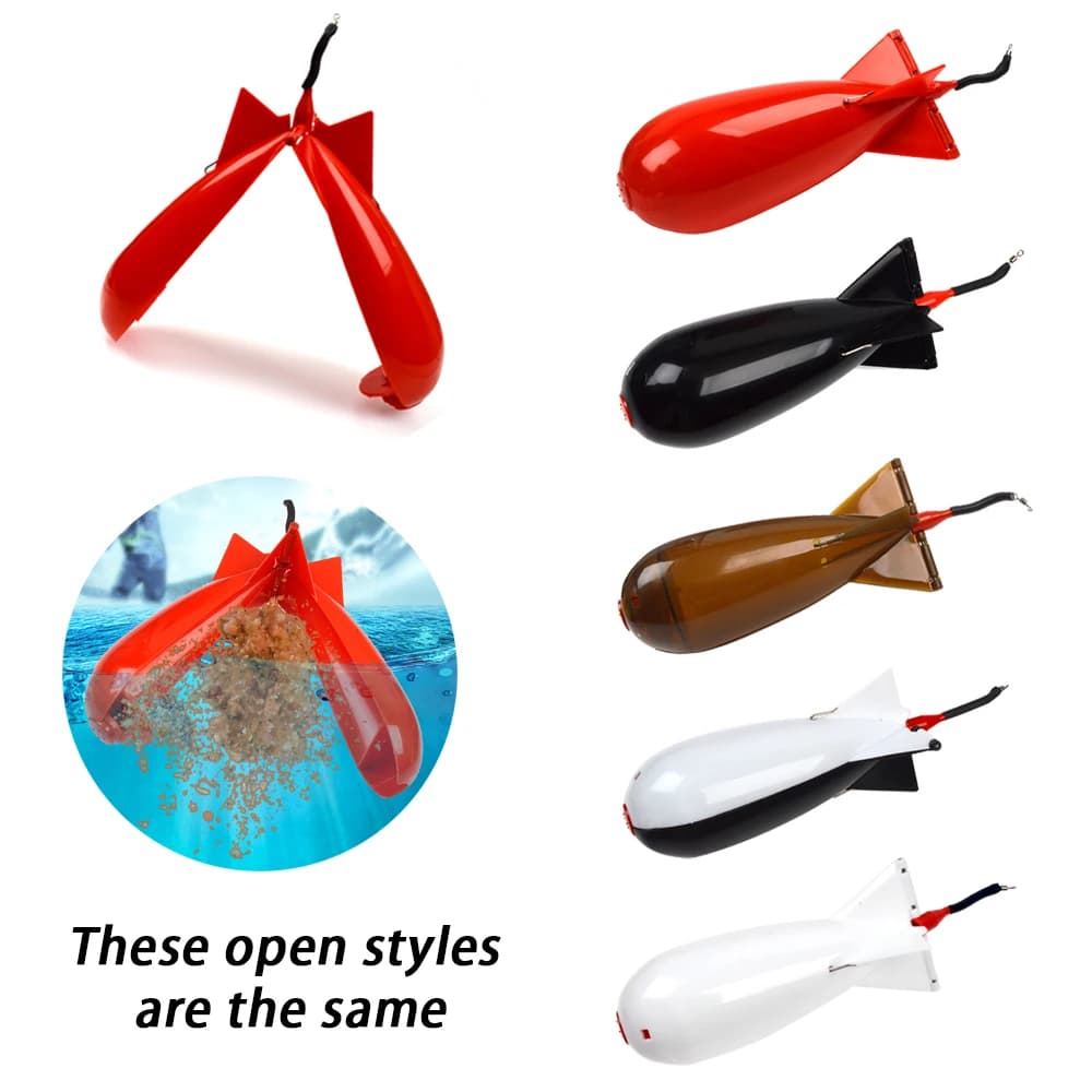 Feeder Rocket Pêche 2 Tailles Grand Petit pour Amorçage Spod Bomb et Lancer d'Appâts