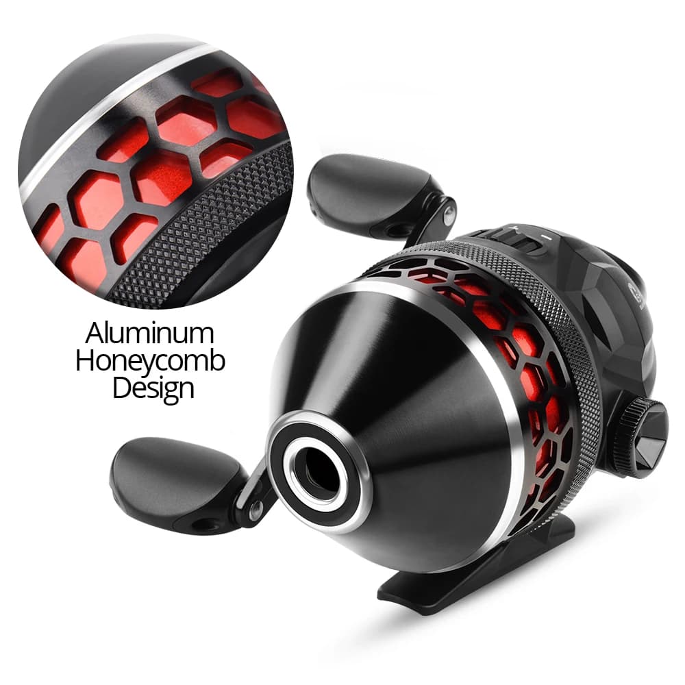 Moulinet spincast KastKing Brutus design push-button - Ratio 4.0:1 haute vitesse facile à utiliser