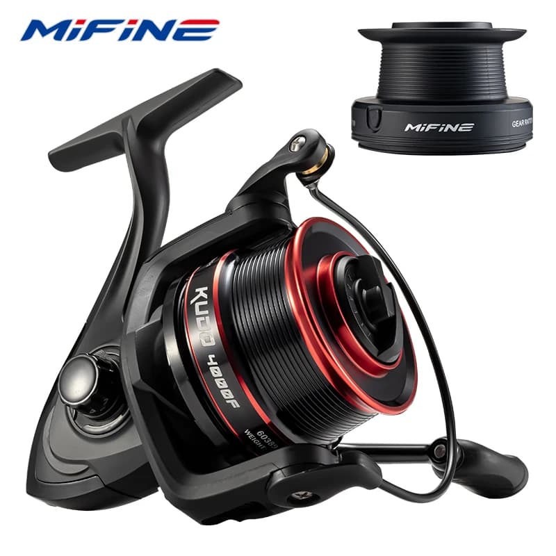 Moulinet MIFINE KUDO spinning 10kg frein 4.7:1 slow pitch mer métal pêche profonde