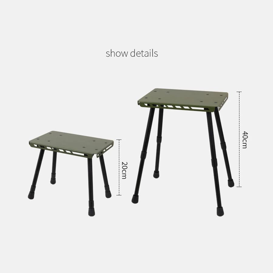 Table chaise double usage pliable portable pour pêche camping bureau extérieur réglable