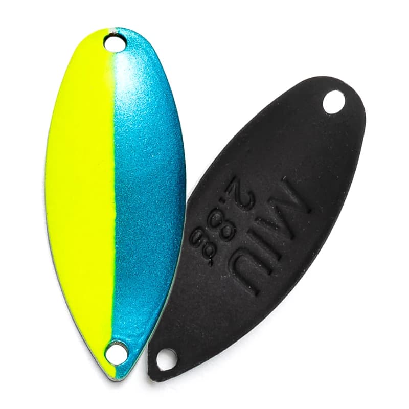 Leurre cuillère tournante métal cuivre 2.2g 3.5g pour truite perche brochet et saumon en pêche rivière