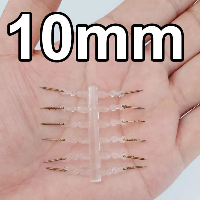 12 pointes métalliques pour esches carpe - Accessoires fixation boilies et appâts pêche carpe