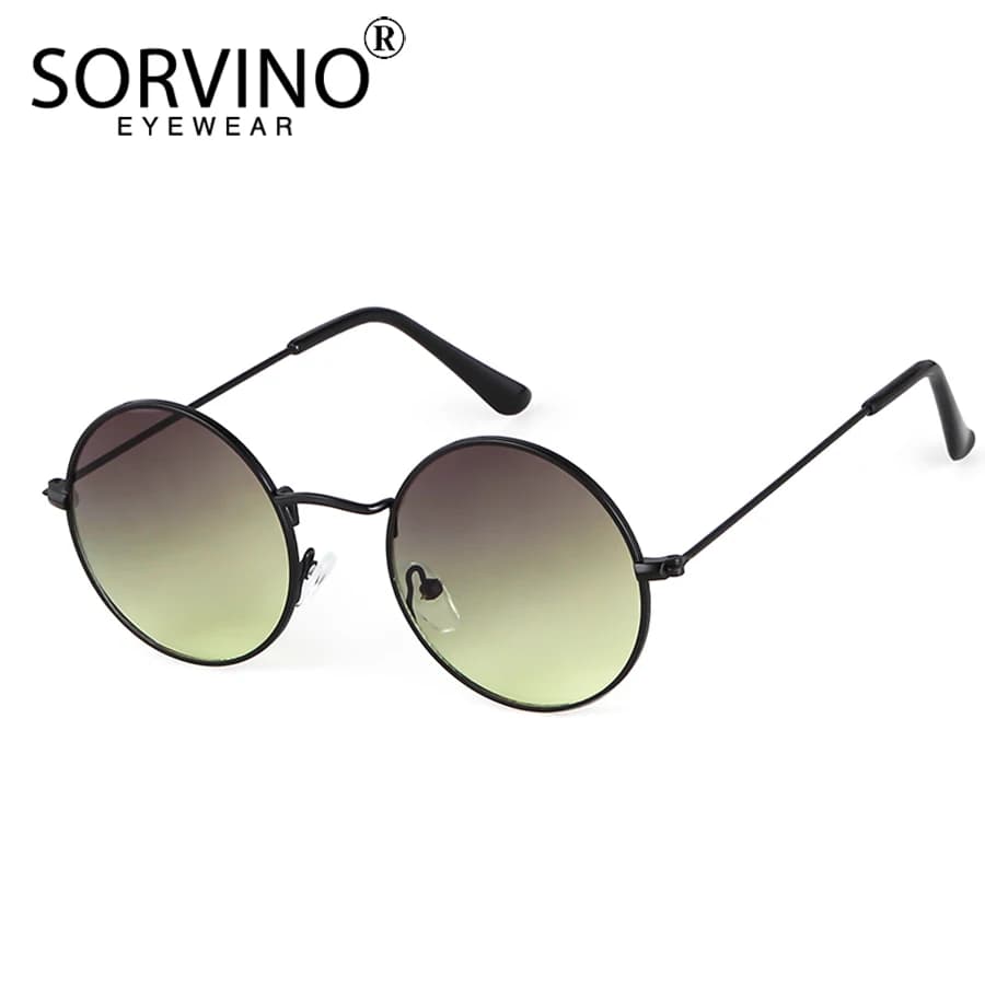 Lunettes de soleil steampunk SORVINO - Verres rouges vintage luxe - Homme et femme - Pêche et style