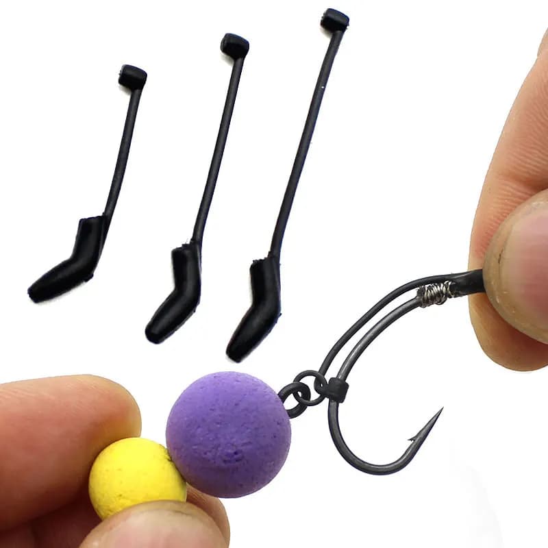 10 pièces D-Rig kicker pour pêche à la carpe - Aligneuse d'hameçon et manchons pour cheveu - Accessoires carpe