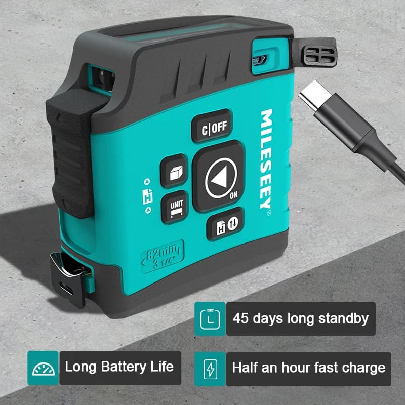 Télémètre laser Mileseey portable haute précision - Outil digital pour pêche technique