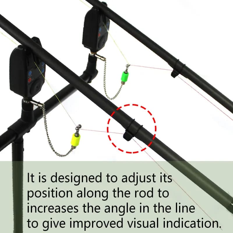 2 indicateurs d'alarme bobine pour pêche carpe - Swinger pour montage hair rig et méthode feeder
