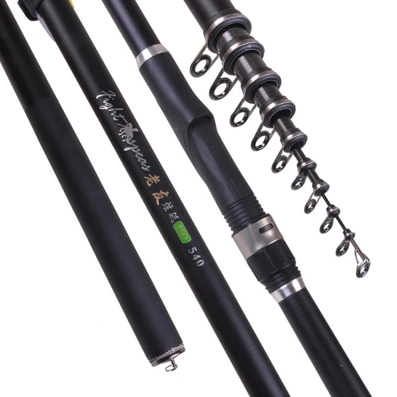 Canne télescopique carbone 3.9m à 6.0m pour pêche de la carpe et pêche rock fishing