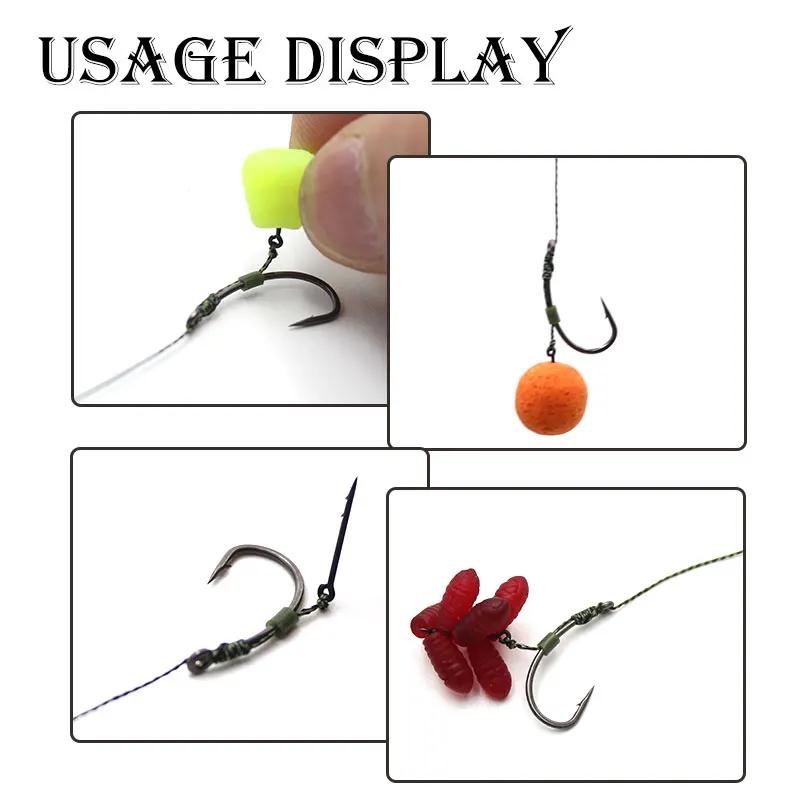30 aiguilles montage Ronnie Rig carpe - Accessoires pêche asticots pop up bouillettes