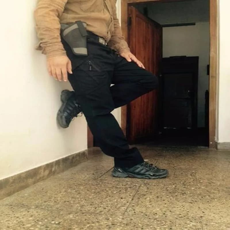 Pantalon militaire pêche 97% coton stretch tactique multi-poches confortable pour homme