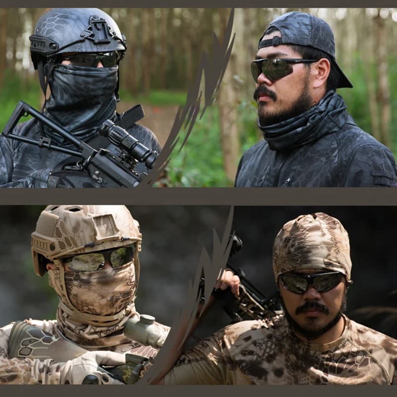 Bandana camouflage multifonction masque cou visage pêche vélo randonnée protection