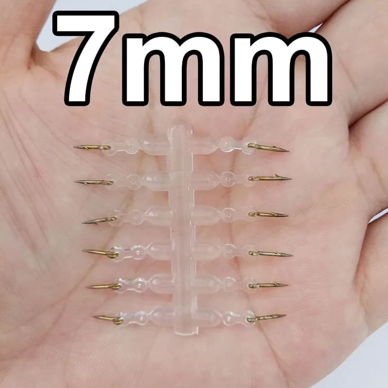 12 pièces piques appât métal carpe accessoires sting boilies pin élastique corn Ronnie hair rig