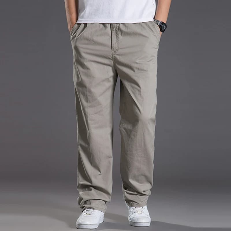 Pantalon cargo pêche coton loose grande taille 6XL élastique pour homme confortable