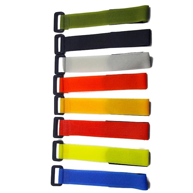 Lot de 5 sangles de fixation pour canne à pêche avec boucles et crochets accessoires pêche