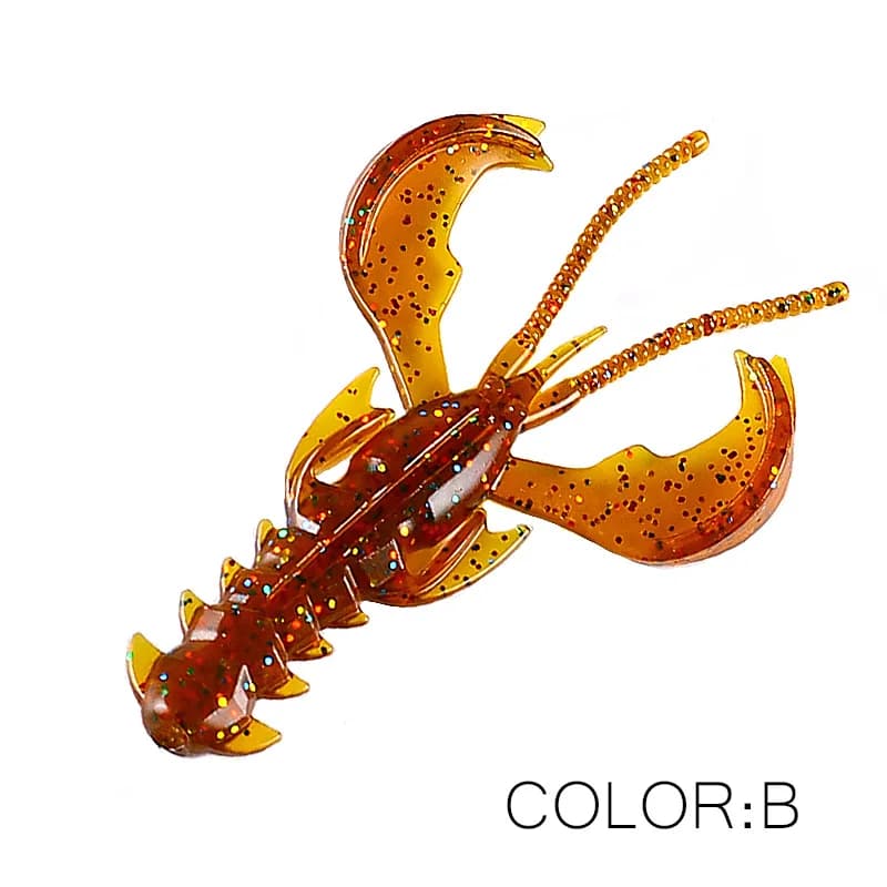 Leurre souple Supercontinent Crazy Lures 65mm et 40mm, leurres crevette et homard pour la pêche aux leurres