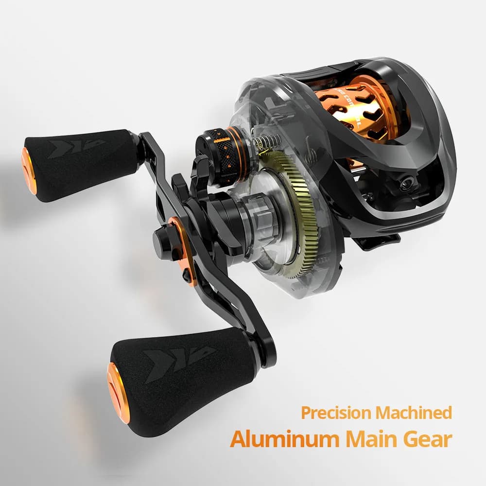 Moulinet Baitcasting KastKing Zephyr BFS Finesse 4.5KG 7 Roulements Ratio 7.2:1 Carbone Pêche Légère