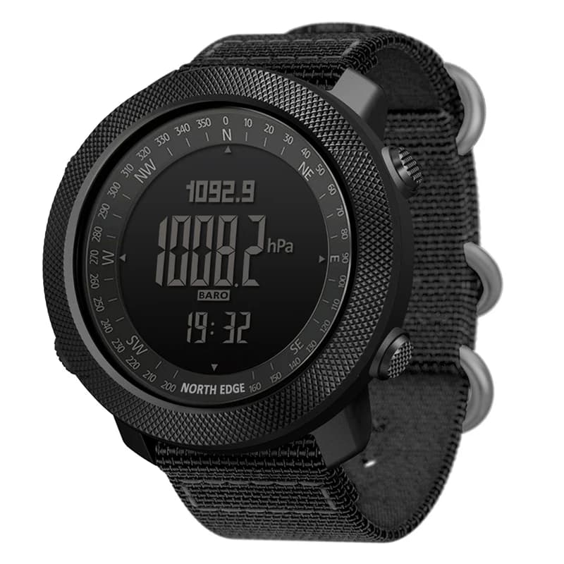NORTH EDGE montre connectée militaire homme altimètre baromètre boussole podomètre running étanche 50m smartwatch digital