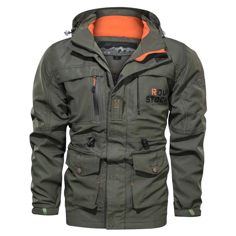Veste interchange pour pêche camping - Coupe-vent avec capuche - Printemps automne - Homme