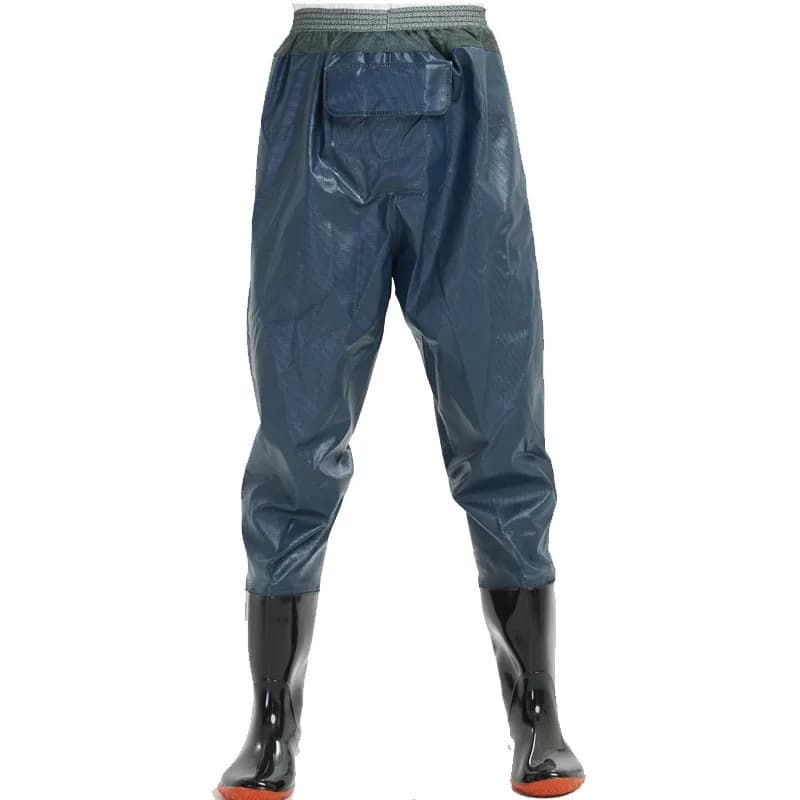 Waders de pêche PVC une pièce imperméables antidérapants pour rivière jardin lavage auto