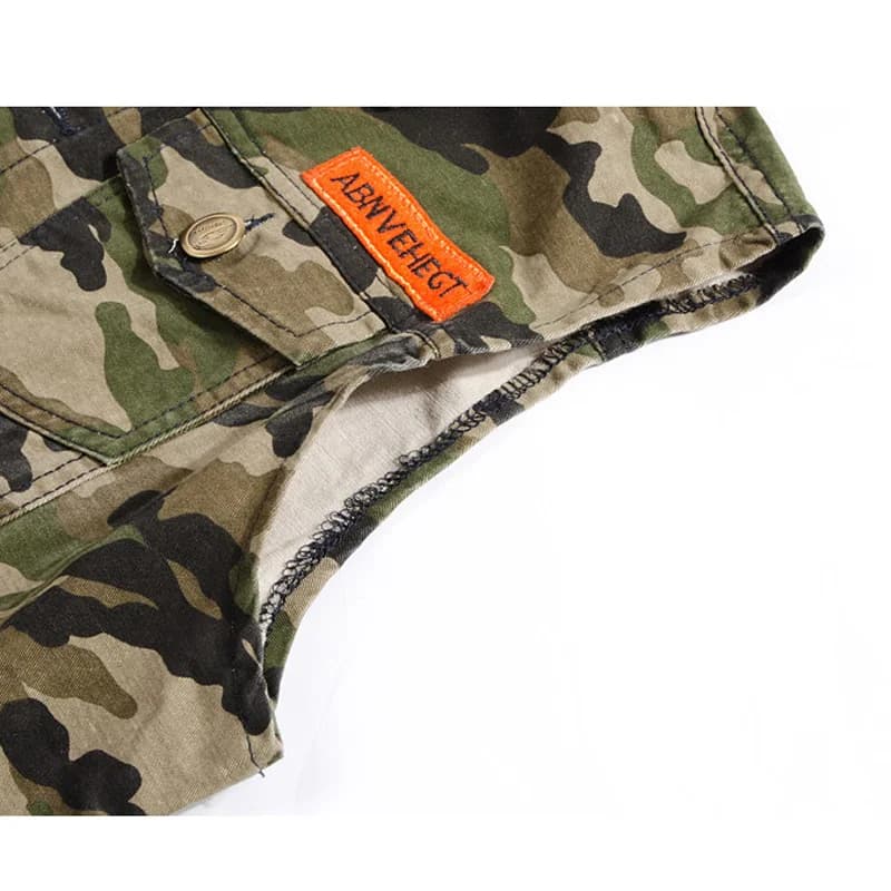 Veste sans manches pêche respirante mesh avec poches multiples pour pêcheur photographe été camouflage