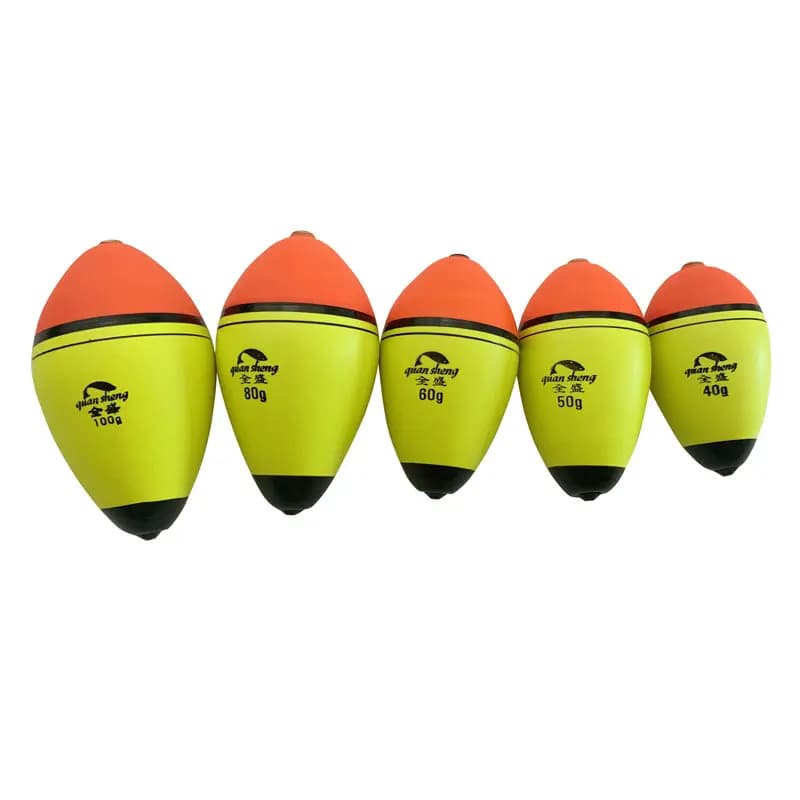 Flotteur de pêche EVA flottant 10g à 150g, bobo élastique pour pêche en roche et surf-casting