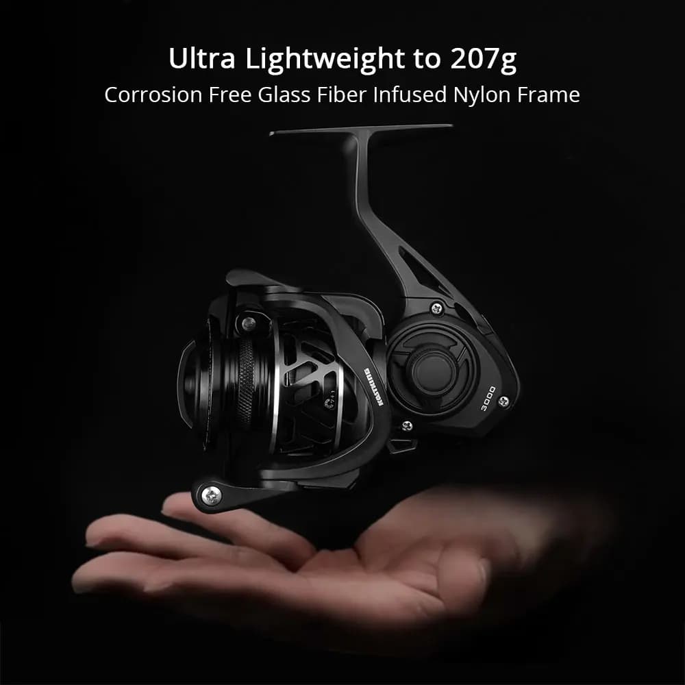 KastKing Zephyr Light Weight Spinning Fishing Reel 7+1Ball Bearings 10 kg Drag C