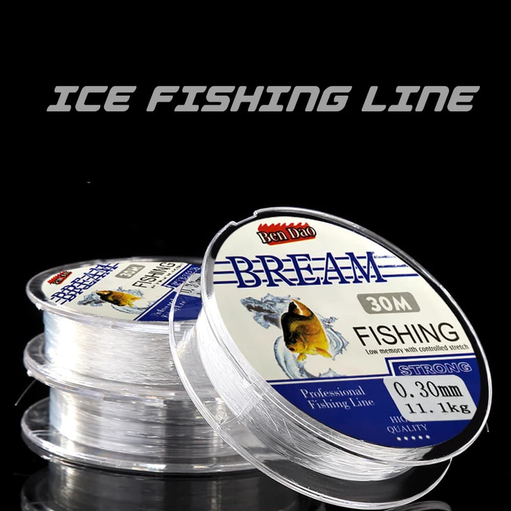 Ligne brème 30M monofilament super résistante japon 0.08-0.30mm pour pêche en mer et carpe