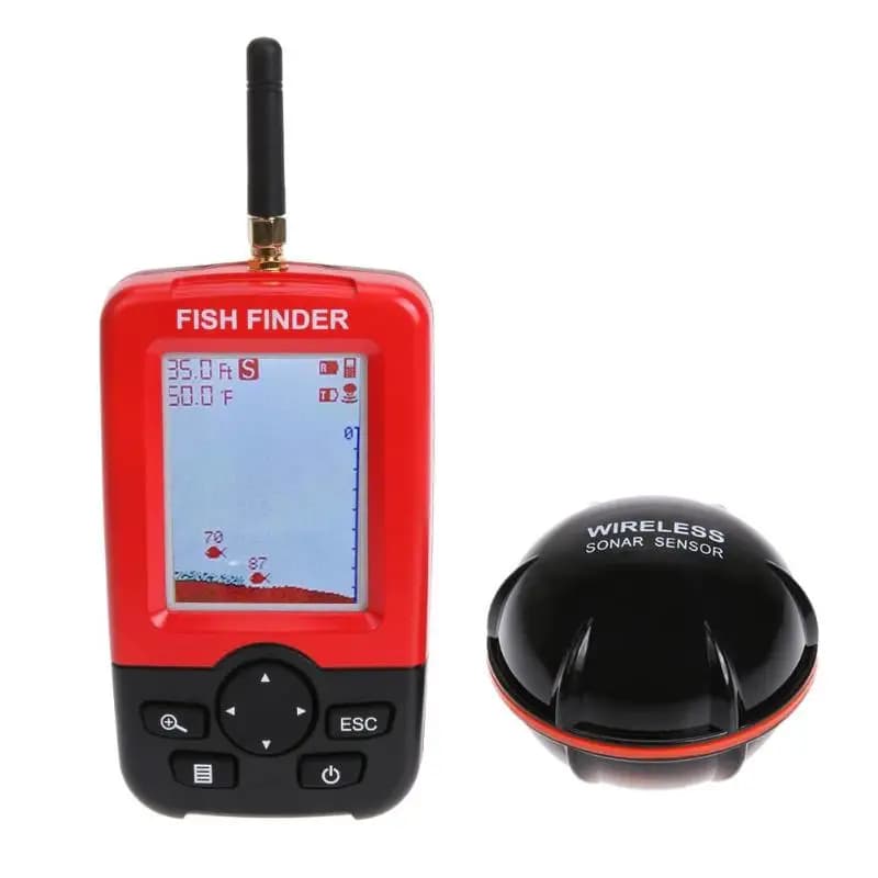 Détecteur poissons sans fil 100m sonar portable pour mer lac eau salée pêche échosondeur intelligent