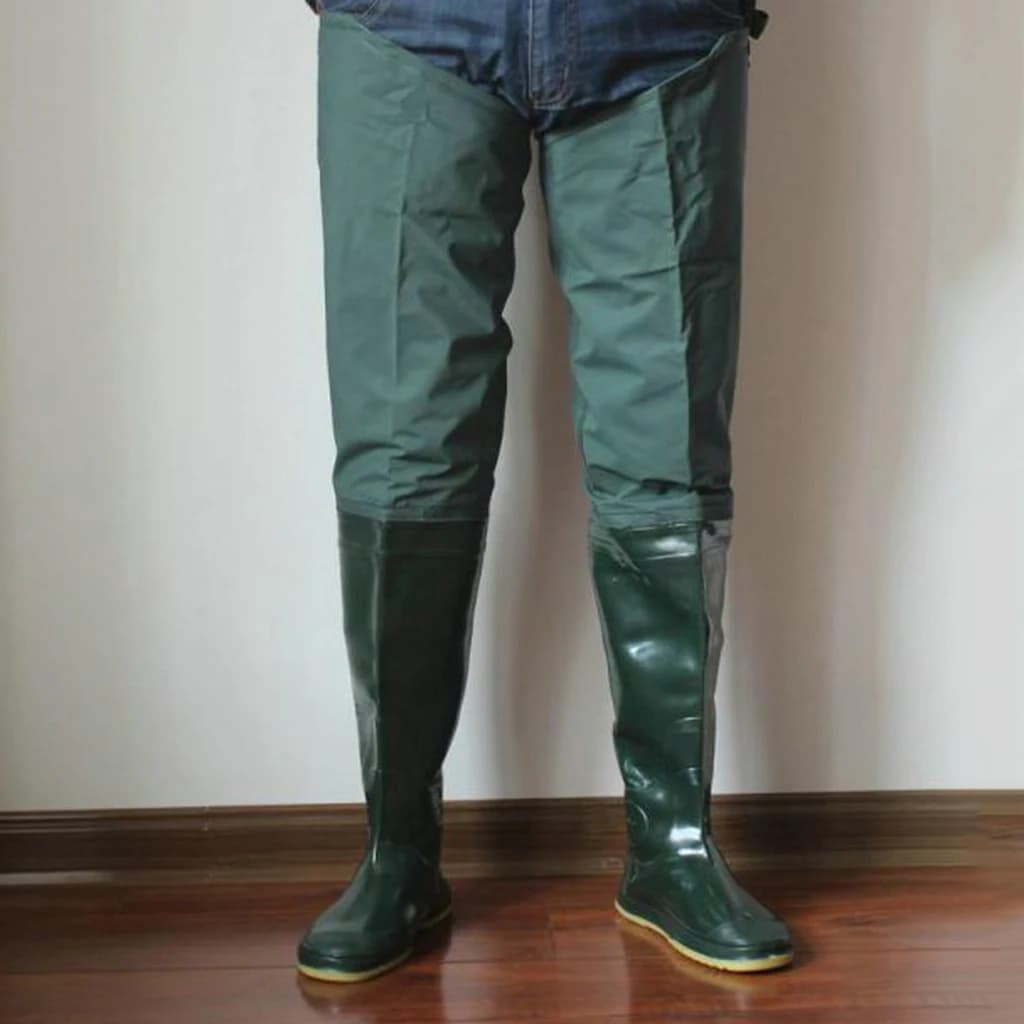 Waders pêche et chasse PVC - Bottes souples antidérapantes pour activités outdoor polyvalentes
