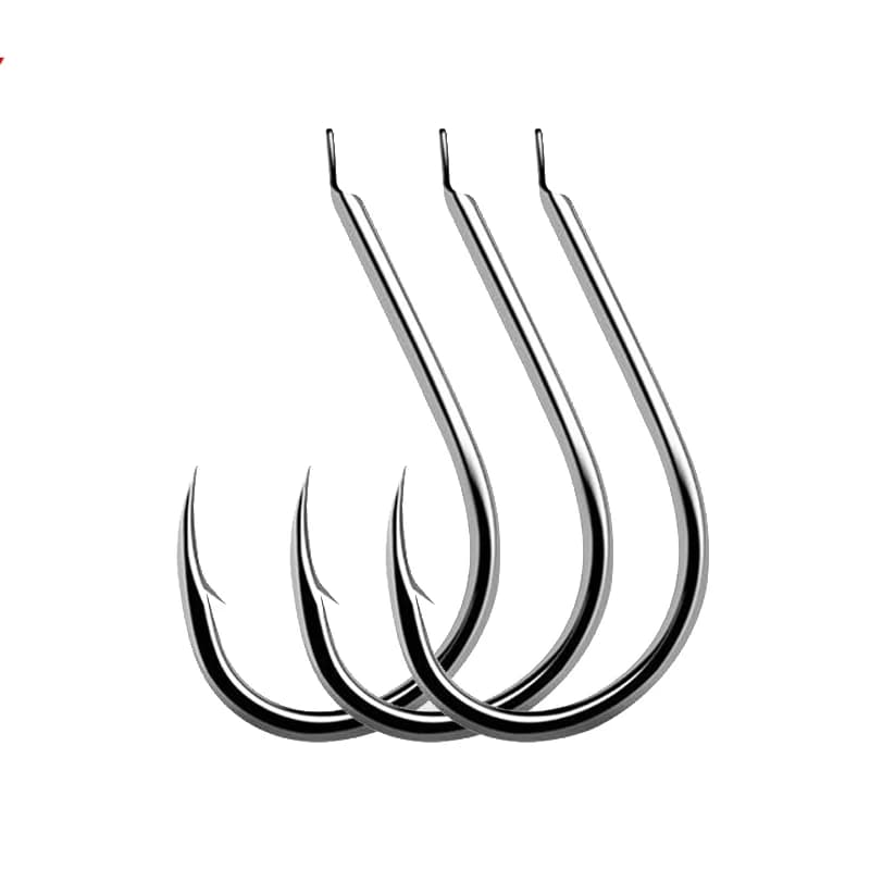 100 hameçons pêche carnassiers acier carbone haute résistance pour truite brochet sandre