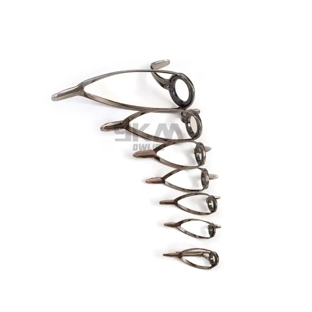 14 guides de canne pêche mer acier inoxydable 4-14mm accessoires remplacement réparation anneaux céramique