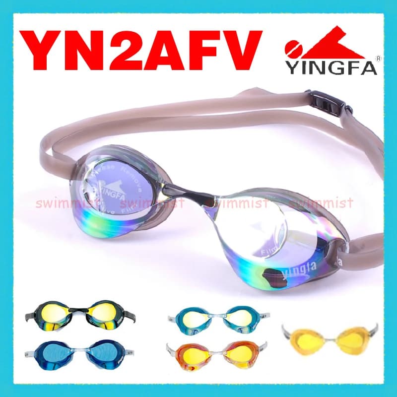 Lunettes de compétition YINGFA YN2AFV professionnelles - Entraînement natation anti-buée protection UV couleurs vives