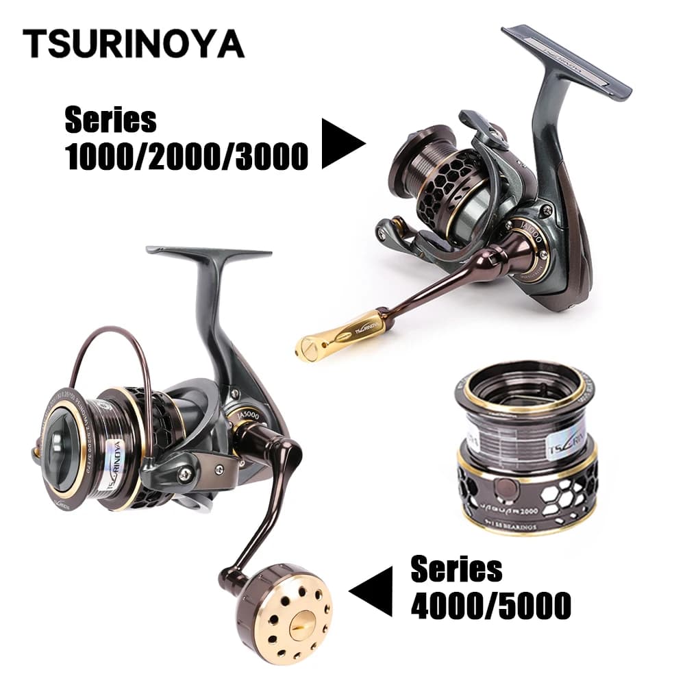 Moulinet de pêche spinning ultraléger Tsurinoya Jaguar pour ajing, carpe et mer