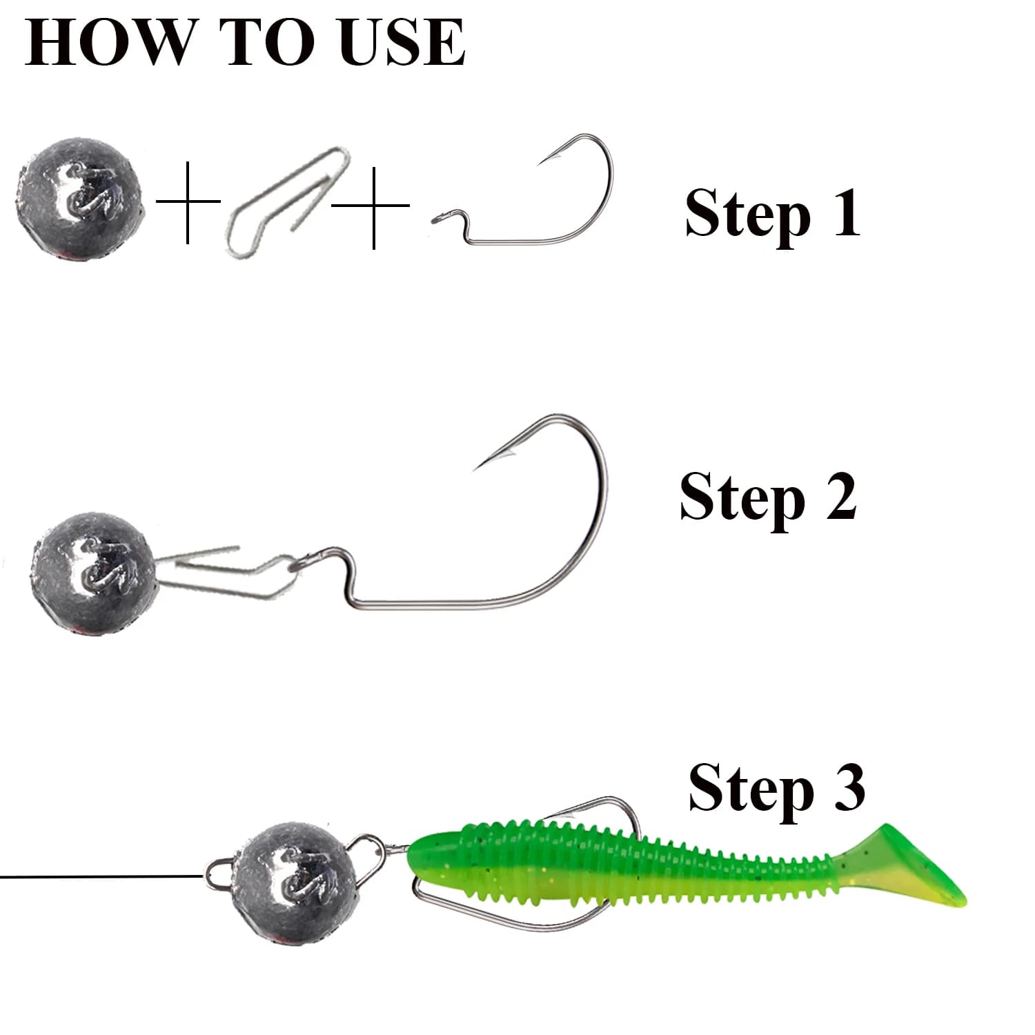 5 plombs pêche 3g-28g bullet poids ronds émerillon profondeur accessoires montages