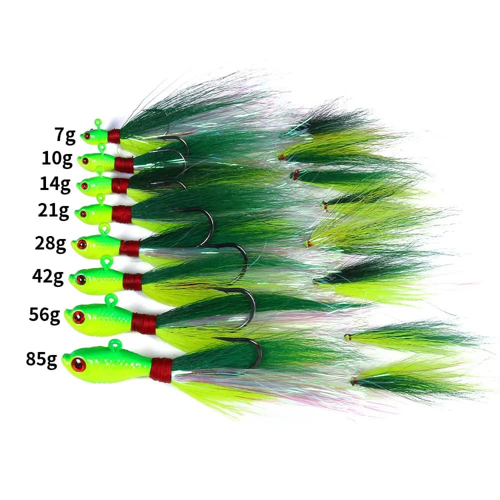 Leurre de pêche Jig Head Wobbler 7g à 85g pour brochet, perche et carpe - Appâts artificiels