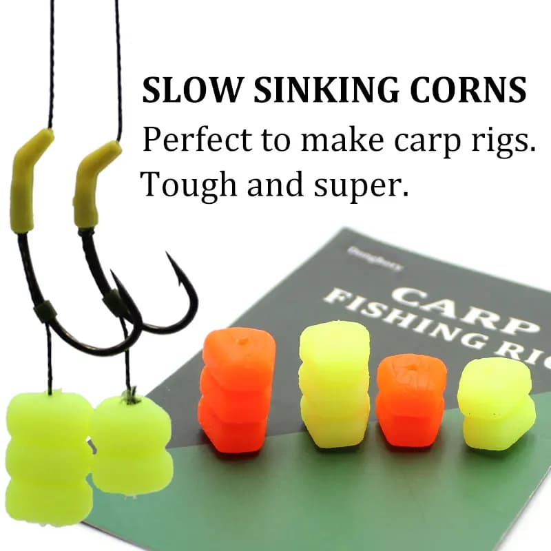Boîte de boilies maïs pop-up pour pêche carpe - appâts slow sinking et leurres plastiques
