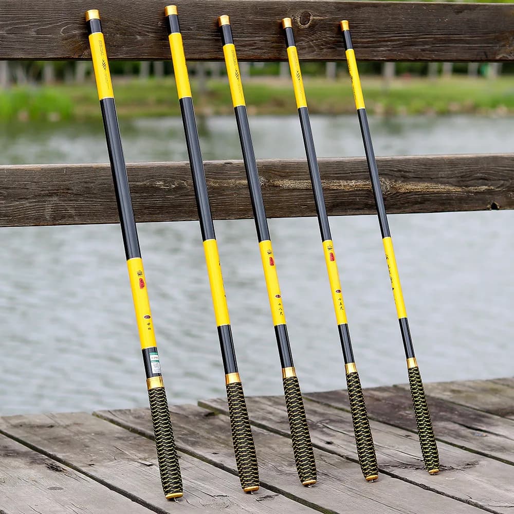 Canne télescopique pêche en rivière JOSBY 2.7M-7.2M carbone FBR ultraléger pour carpe et truite