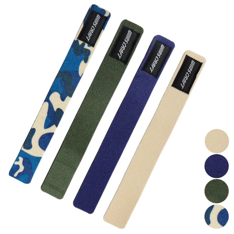 2 sangles élastiques réutilisables pour canne à pêche - Version améliorée 25x3cm robuste et durable
