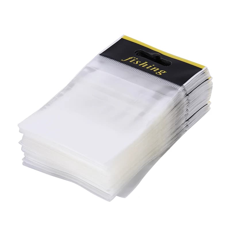 Lot de 100 sachets zippés pour leurres de pêche - emballage plastique à fermeture auto-adhésive