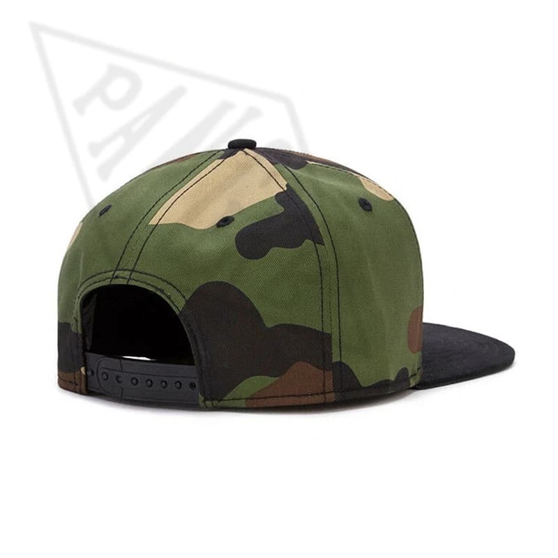 Casquette snapback camouflage AMSTERDAM LUX CAP protection solaire réglable pêche outdoor
