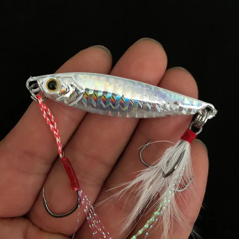 Leurre métallique shore cast 7g à 60g pour pêche du bord - jig à vibration lente pour carnassiers
