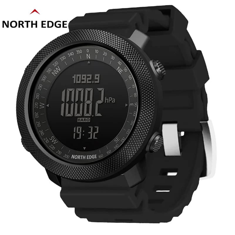 NORTH EDGE montre connectée militaire homme altimètre baromètre boussole podomètre running étanche 50m smartwatch digital
