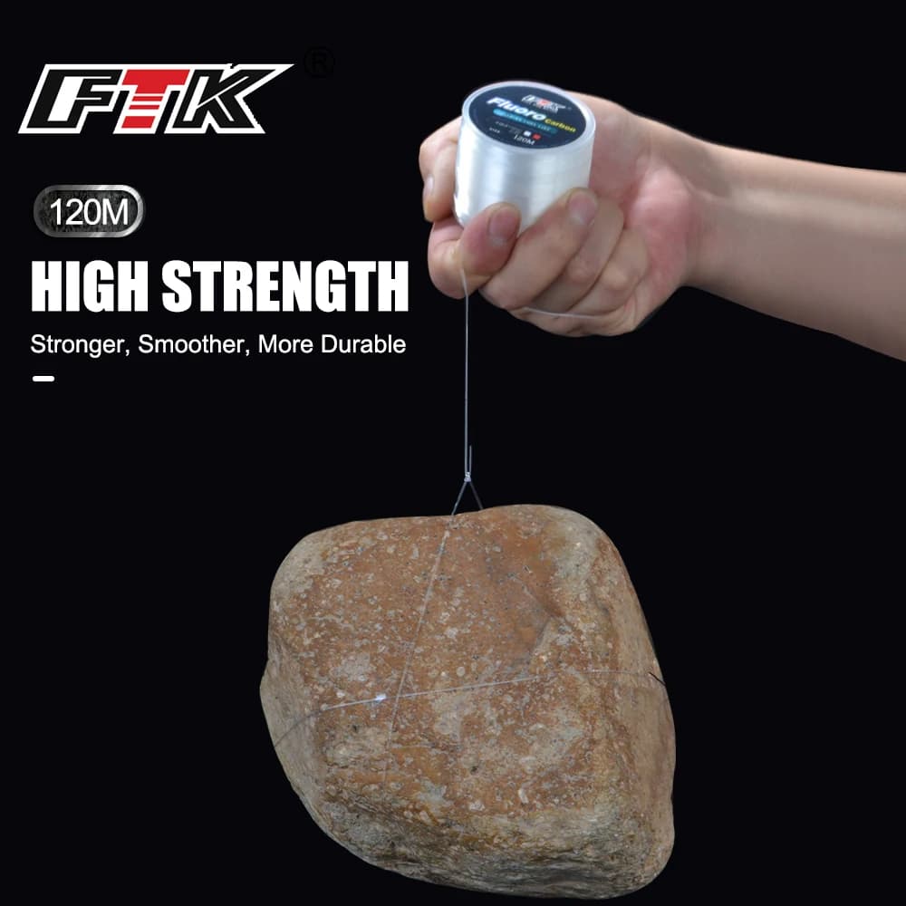 Fil fluorocarbone 120M 0.20mm-0.60mm 7.15LB-45LB ligne plongeante qualité Japon