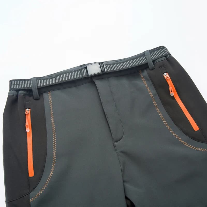 Pantalon homme hiver polaire épais imperméable coupe-vent softshell pour randonnée trekking camping et ski