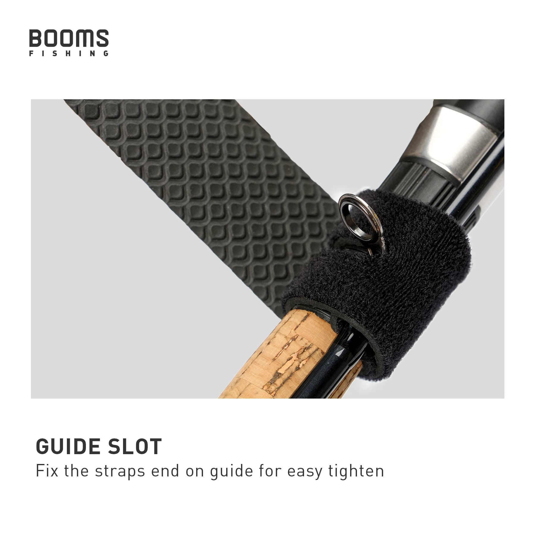 Ceinture porte-canne RS3 Booms Fishing avec bretelles - Support canne à pêche réglable pour pêche itinérante