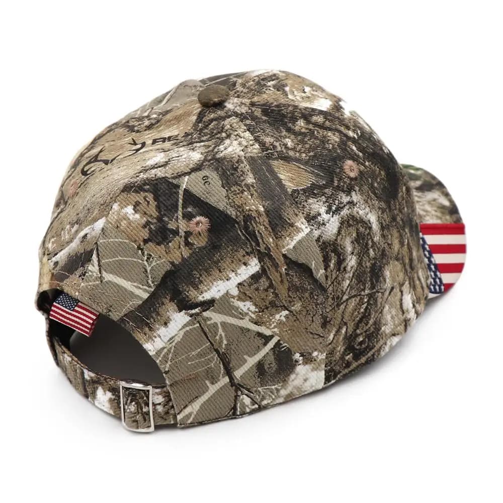 Casquette snapback camouflage drapeau américain KOEP pour pêche et chasse - Modèle unisexe