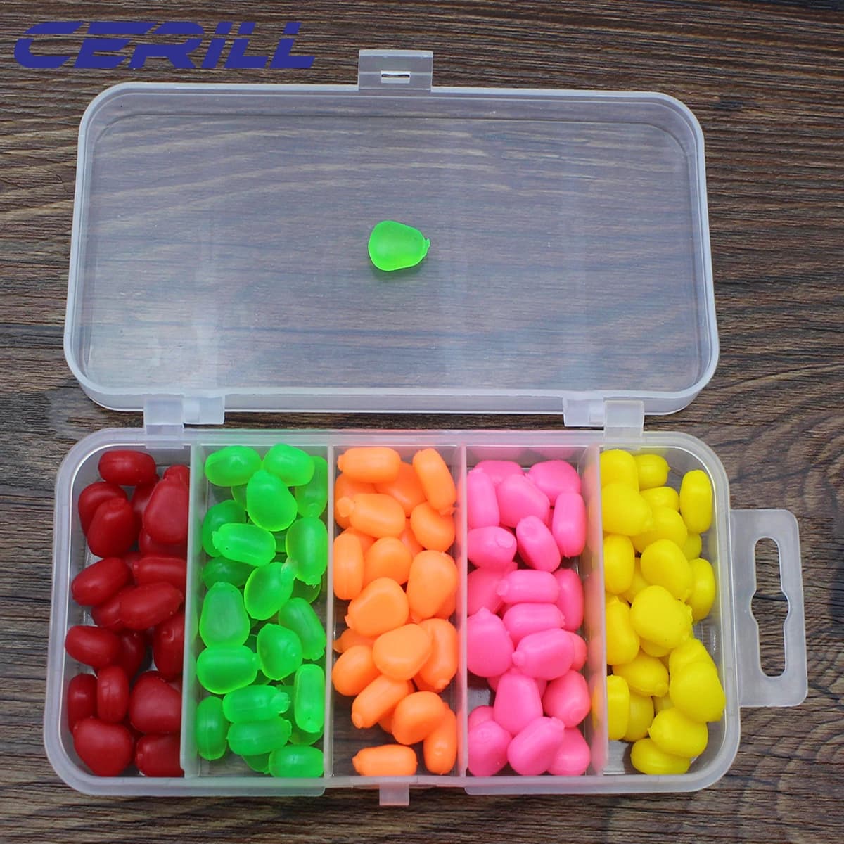 Appâts souples coulants Cerill - 100 pièces silicone parfum crème pour carpe et perche