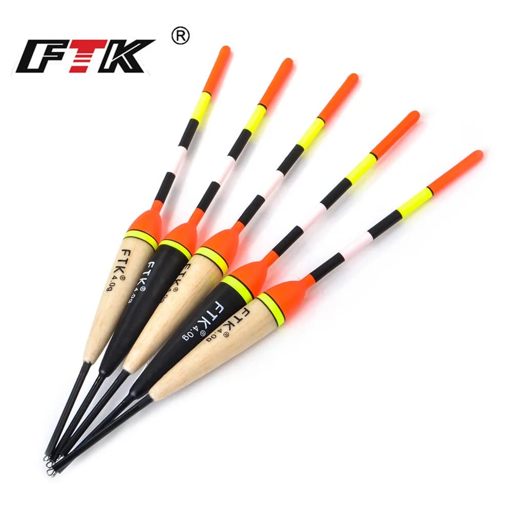 Flotteur pêche carpe lumineux Barguzinsky Fir Light On The Dark, 5 pièces, 19-23cm, portance 2g-6g pour