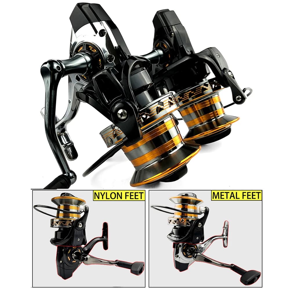 Moulinet spinning mer Long Shot 12000 10000 9000 - 30KG max drag, cupule métal, pêche sportive salée